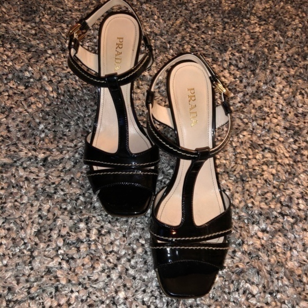 Prada Womens Jute Wedge Heel Shoes Size 39… - Picture 4 of 9